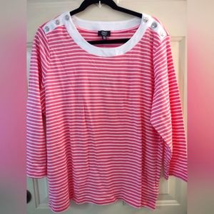 NWTS JONES OF NEW YORK WOMENS STRIPED TOP